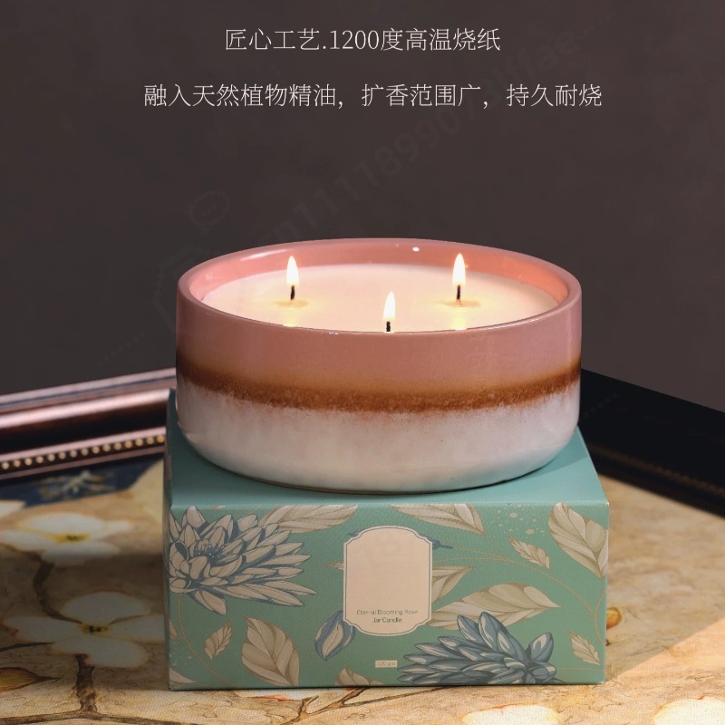 Home Fragrance Large - Large Ceramic Jar Scented Candle Gift