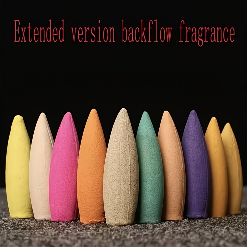 Home Fragrance Vanilla Cashmere - Large High-Quality Natural Backflow Incense Cones,