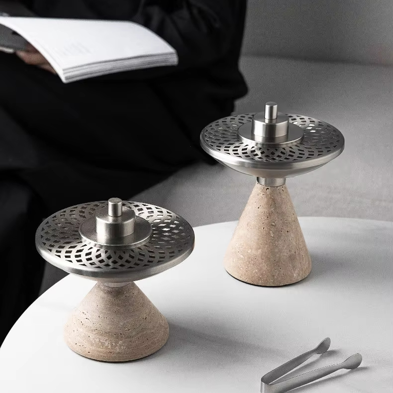 Natural Travertine Incense Bur - đánh giá và giá Home Fragrance Vanilla Cashmere